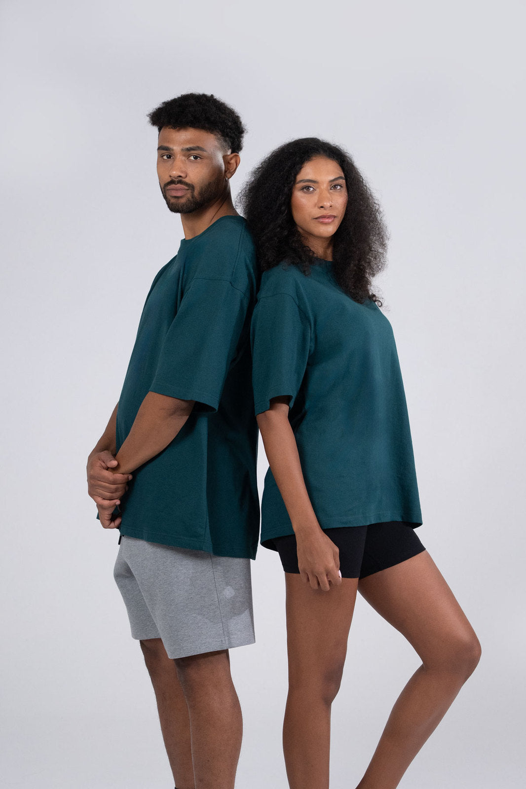 Unisex oversized Heavyweight organic Cotton Tshirt - view