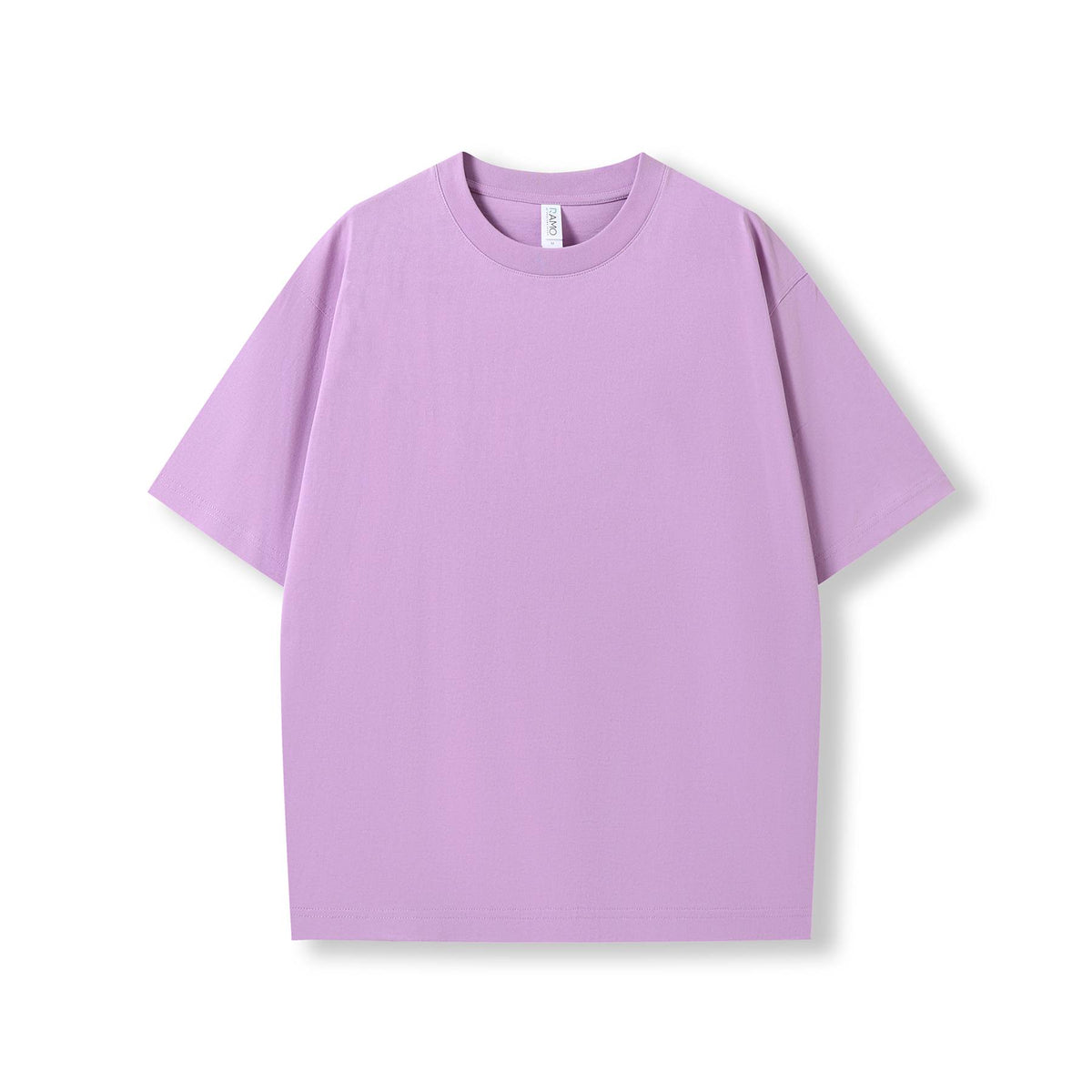Unisex oversized Heavyweight organic Cotton Tshirt - Lilac - Front