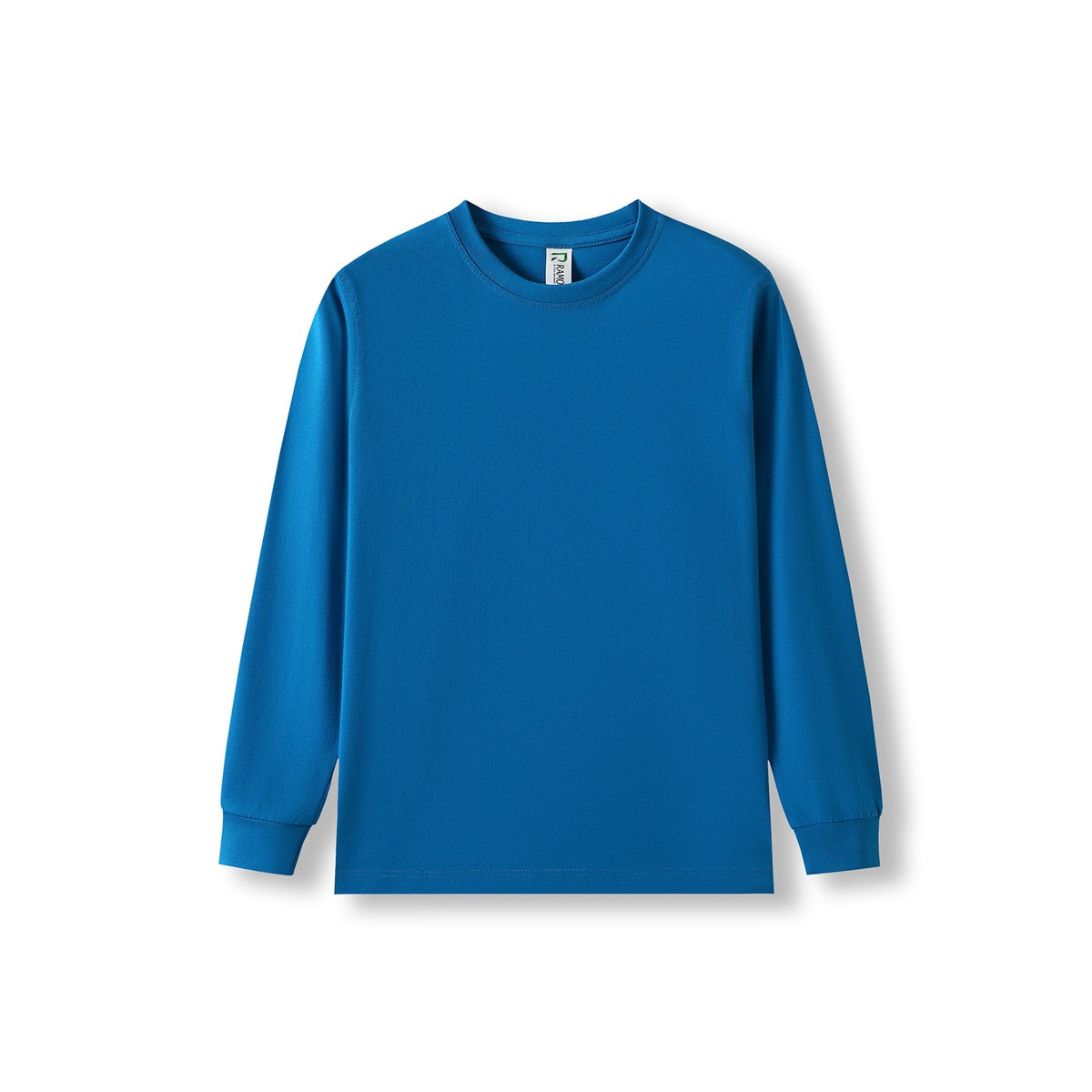 Kid's Long Sleeve T-shirt - Azure - Front