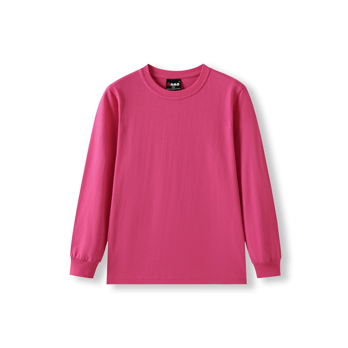 Kid's Long Sleeve T-shirt - Hot Pink - Front
