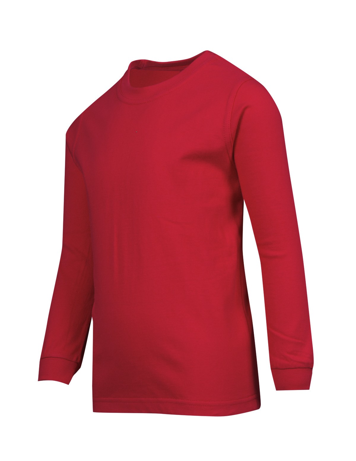 Kid's Long Sleeve T-shirt - Red - Side