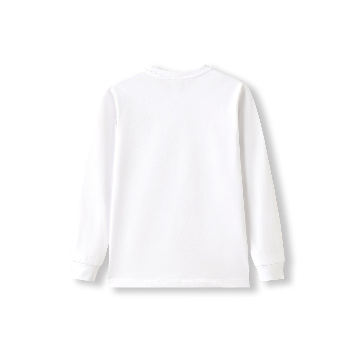 Kid's Long Sleeve T-shirt - White - Back