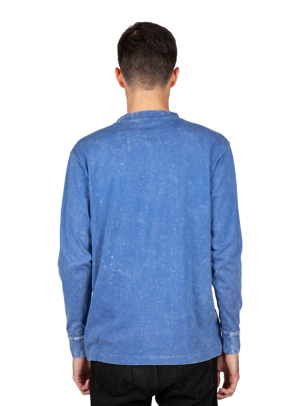 Men's / Unisex Stone Wash Long Sleeve T-shirt - view