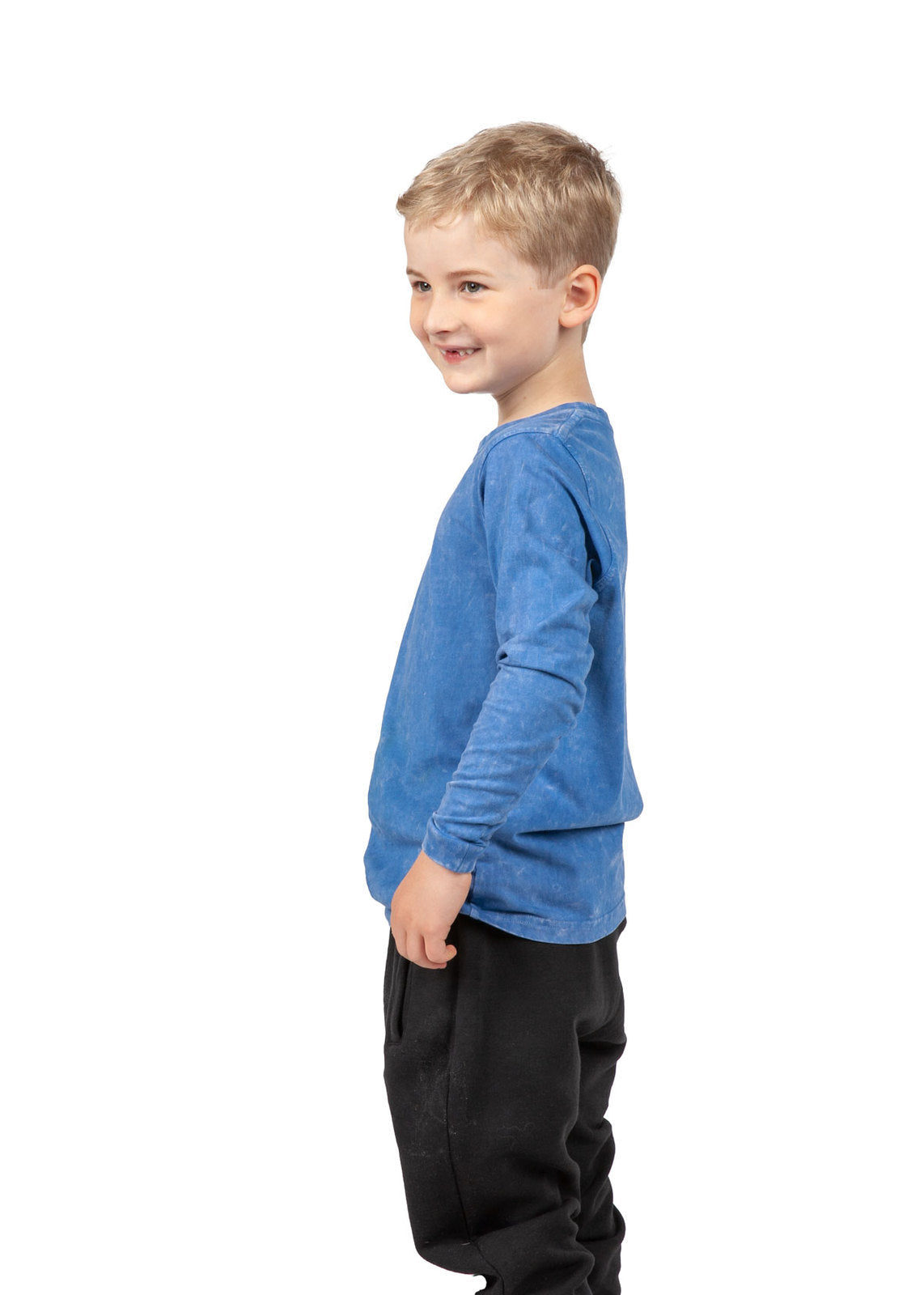 Kid's Stone Wash Long Sleeve T-shirt - view