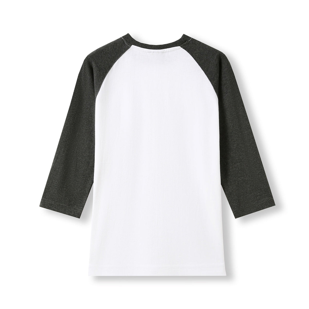 Women's 3/4 Sleeve Raglan T-shirt - White/Dark Marl - Back