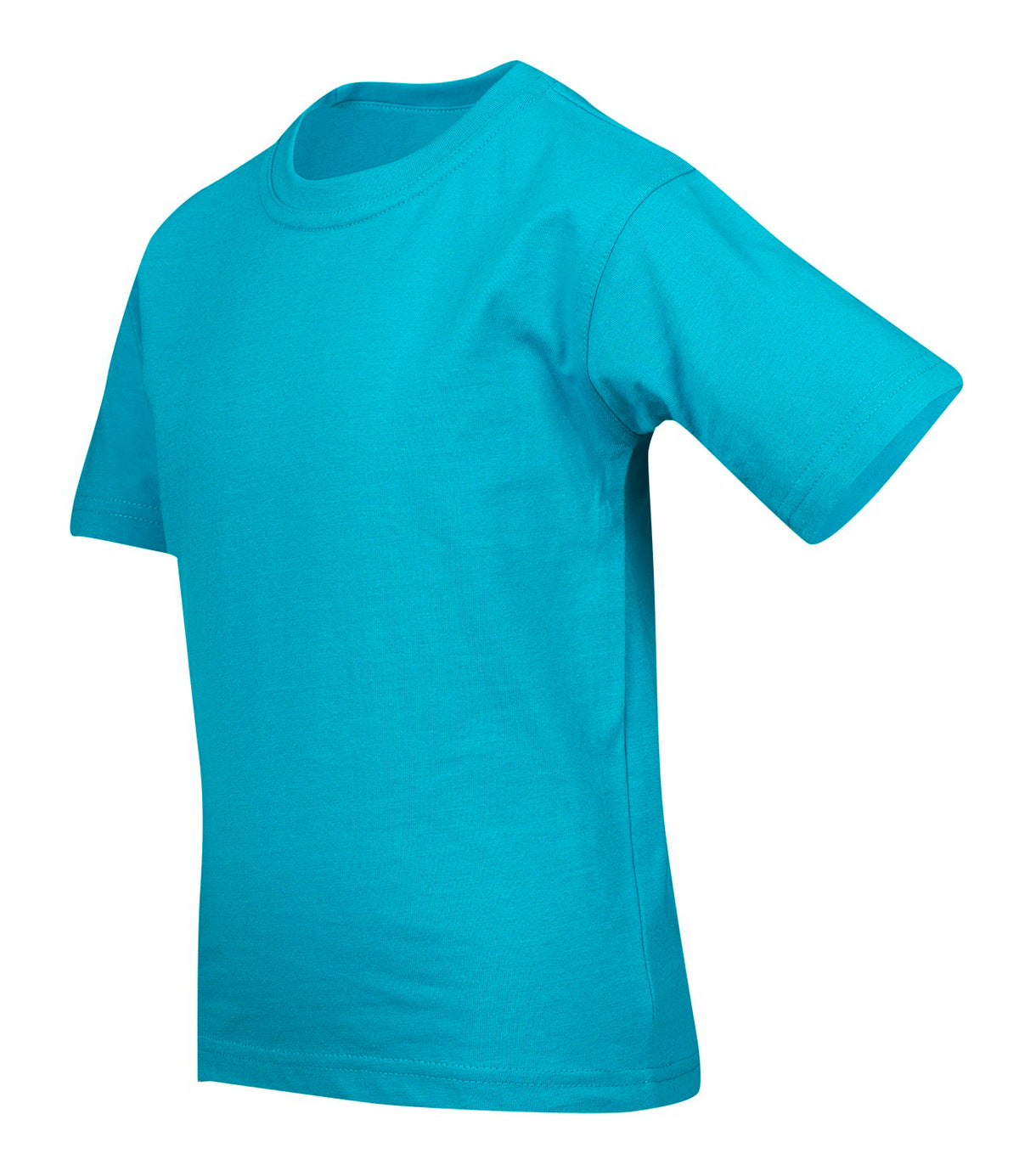 Kid's Regular T-shirt - Turquoise - Side