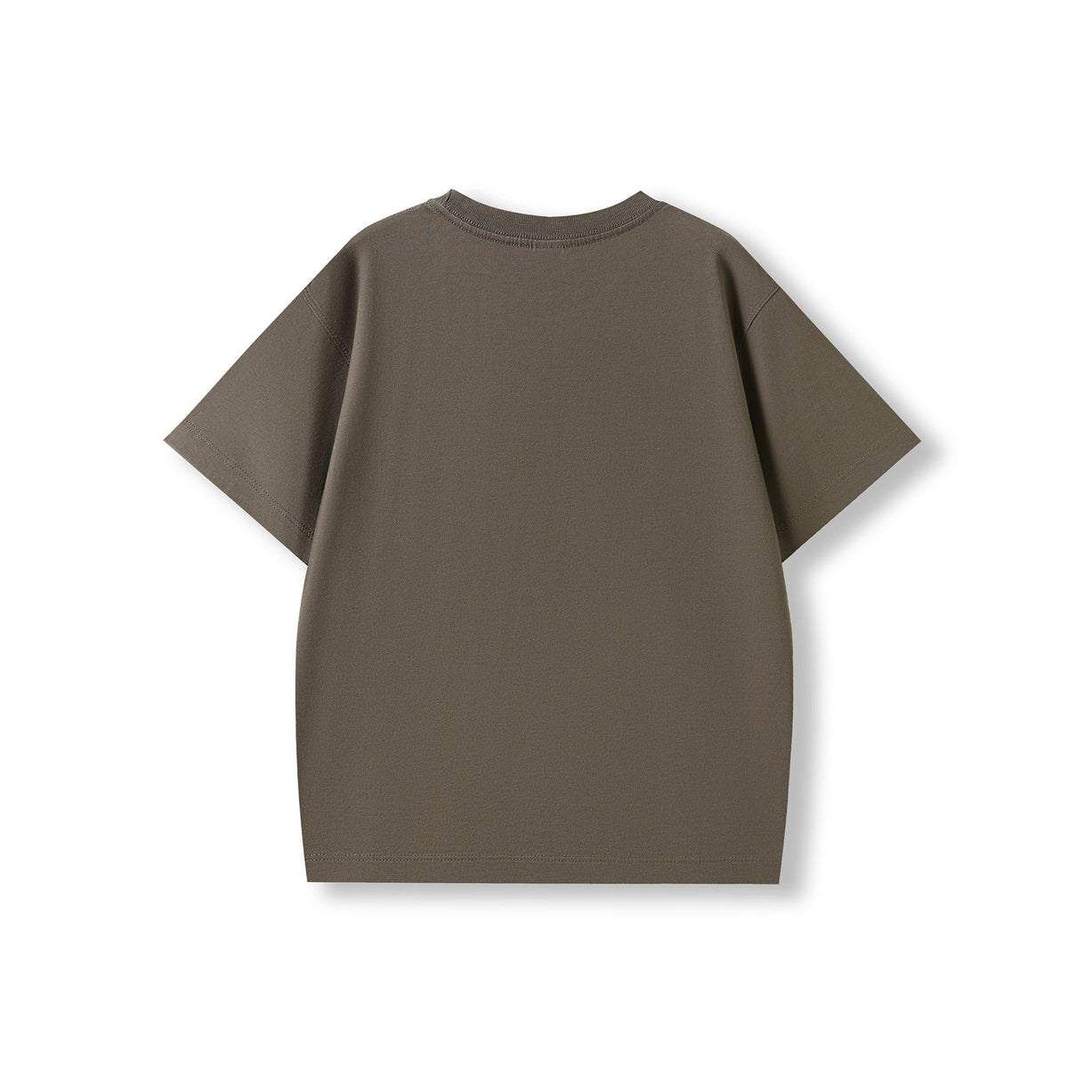 Kid's 200GSM 100% Organic Cotton Faded Tshirt - Cappuccino Faded - Back