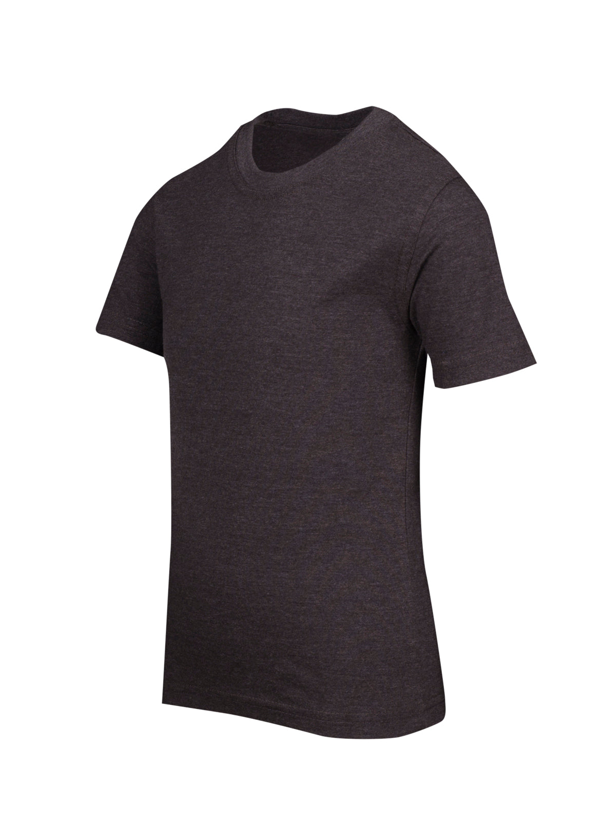 Kids Marl Crew Neck T-shirt - Dark Marl - Side