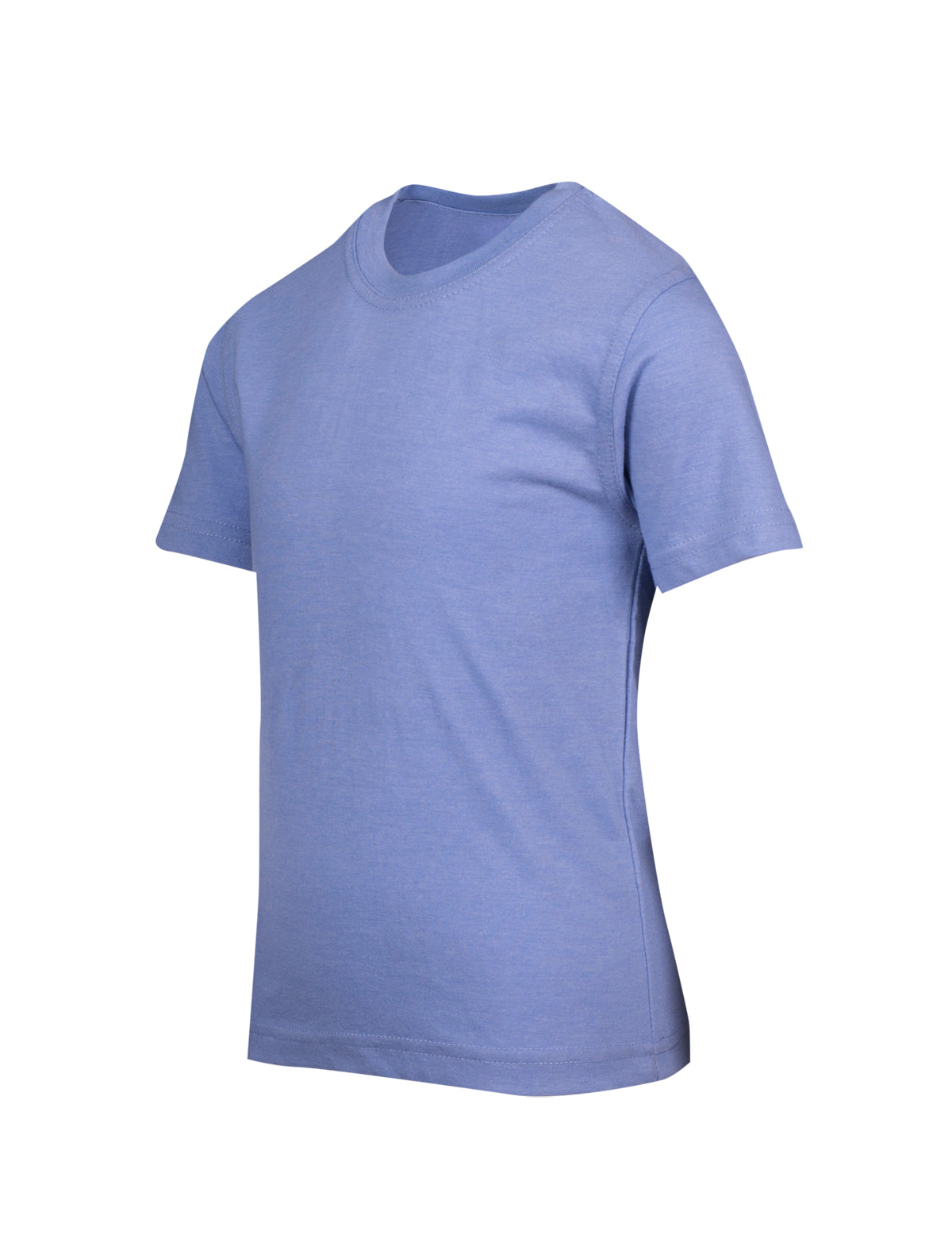 Kids Marl Crew Neck T-shirt - Sky Marl - Side