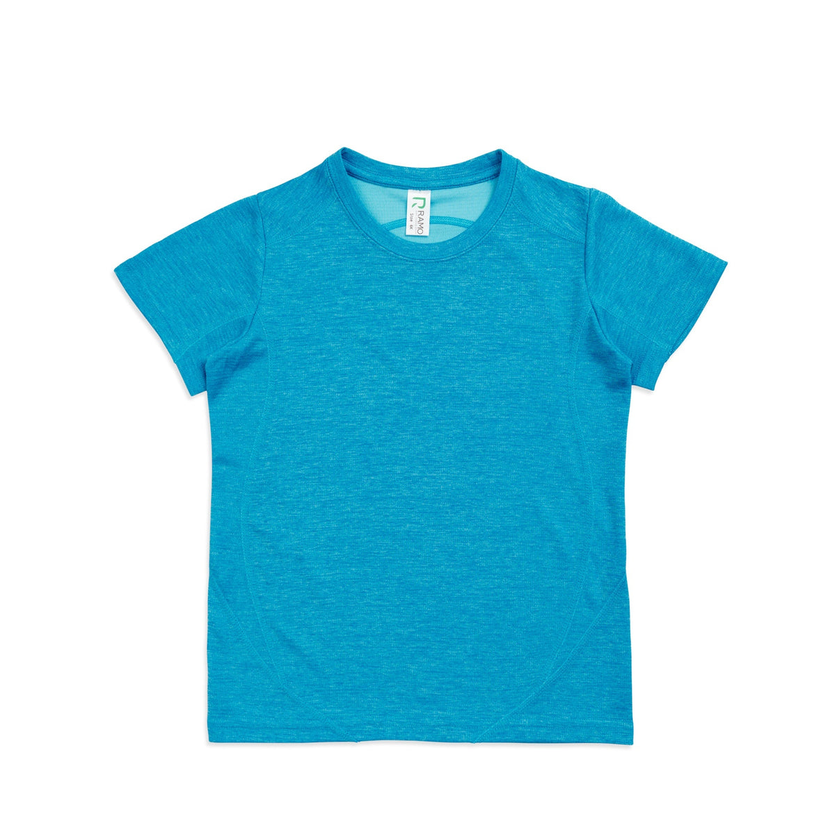 Kid's Challenger 100% polyester T-shirt - Azure Marl - Front