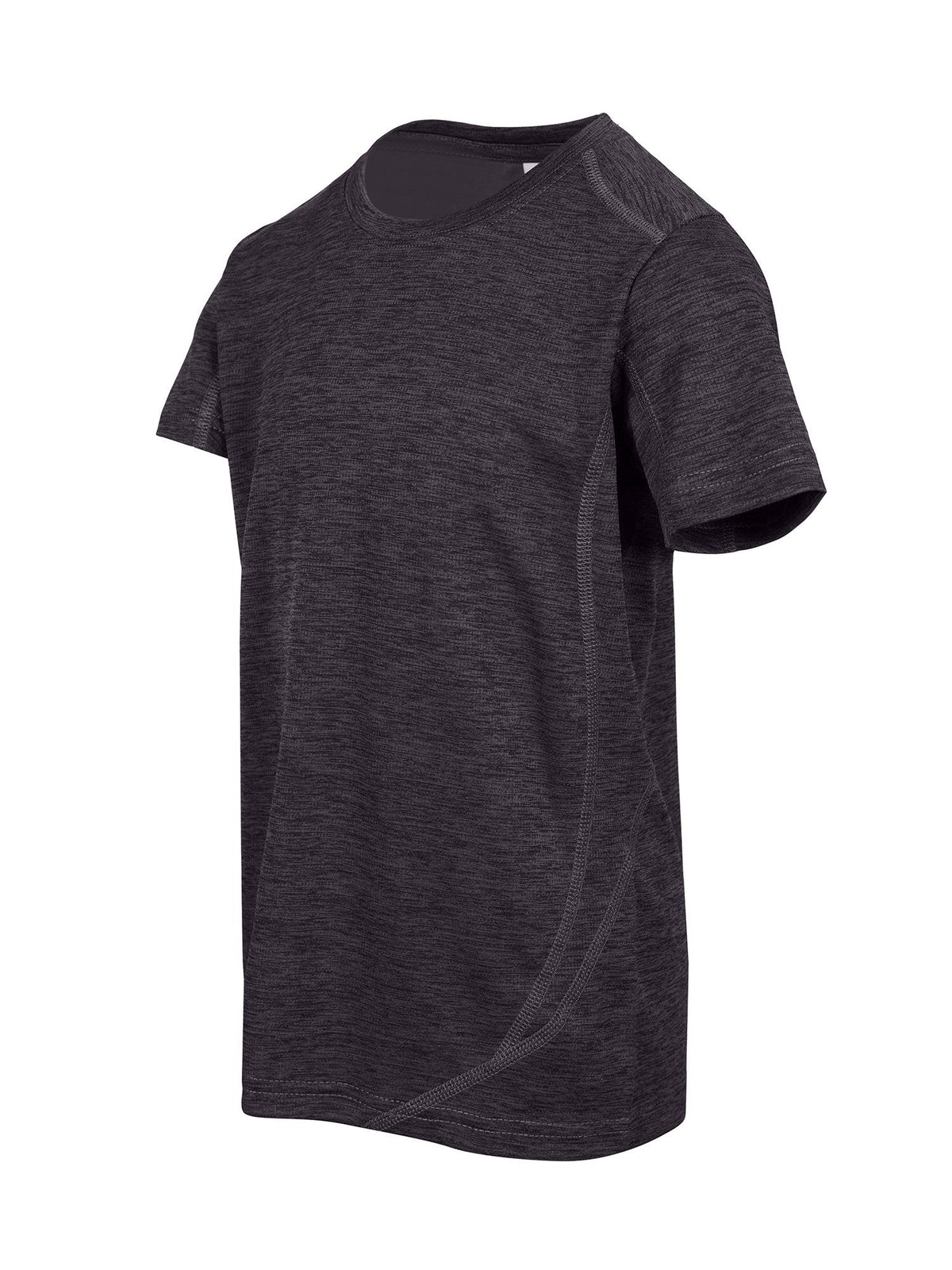 Kid's Challenger 100% polyester T-shirt - Dark Marl - Side