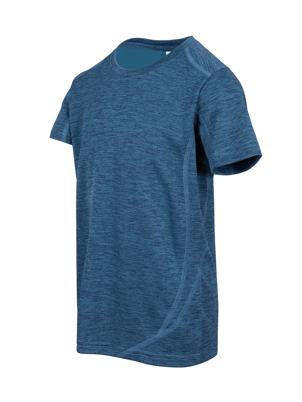 Kid's Challenger 100% polyester T-shirt - Teal Marl - Side