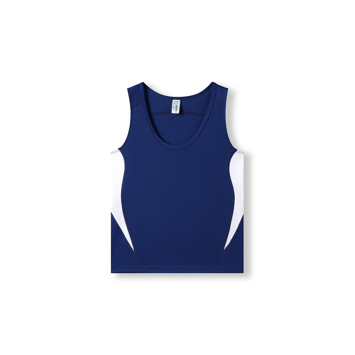 Kids Accelerator Cool-Dry Singlet - Royal/White - Front