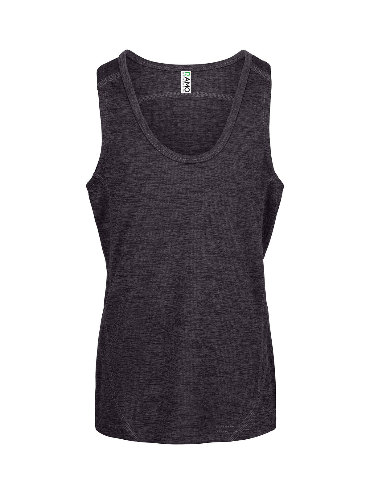 Kids' Challenger 100% polyester singlet - Dark Marl - Front