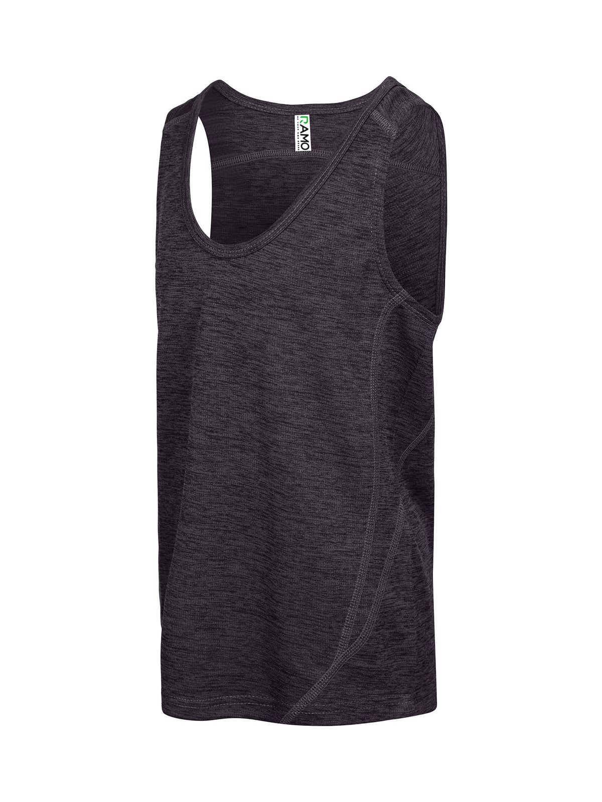 Kids' Challenger 100% polyester singlet - Dark Marl - Side