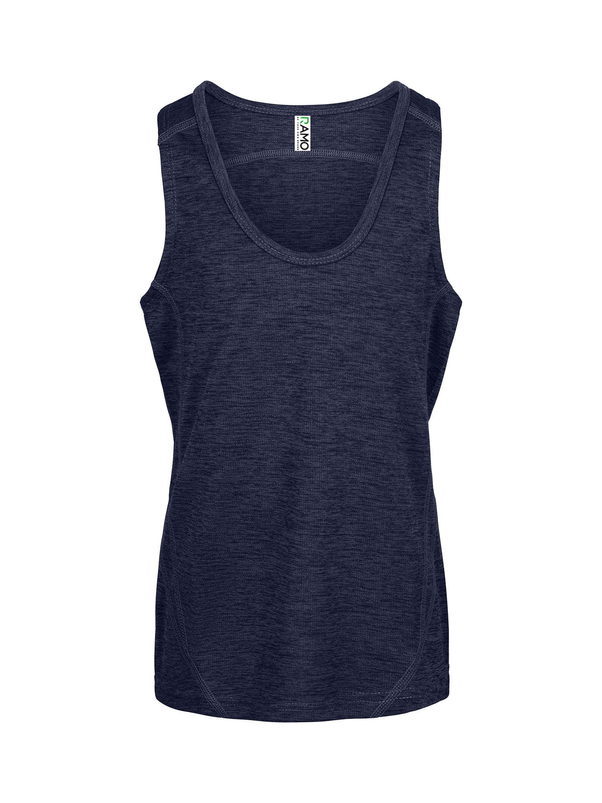Kids' Challenger 100% polyester singlet - Navy Marl - Front