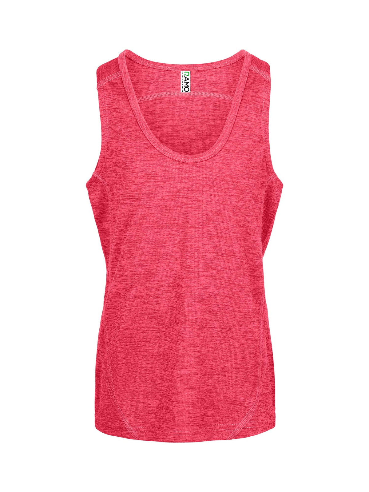 Kids' Challenger 100% polyester singlet - Red Marl - Front