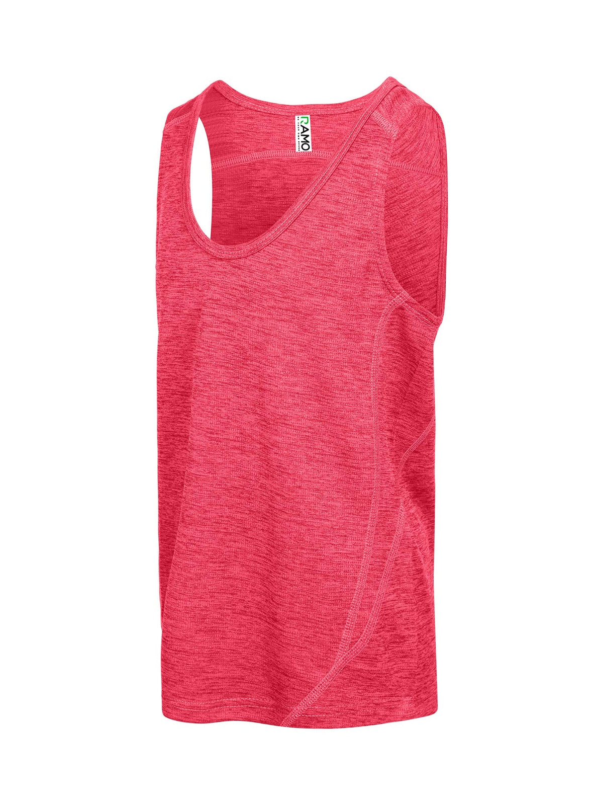 Kids' Challenger 100% polyester singlet - Red Marl - Side