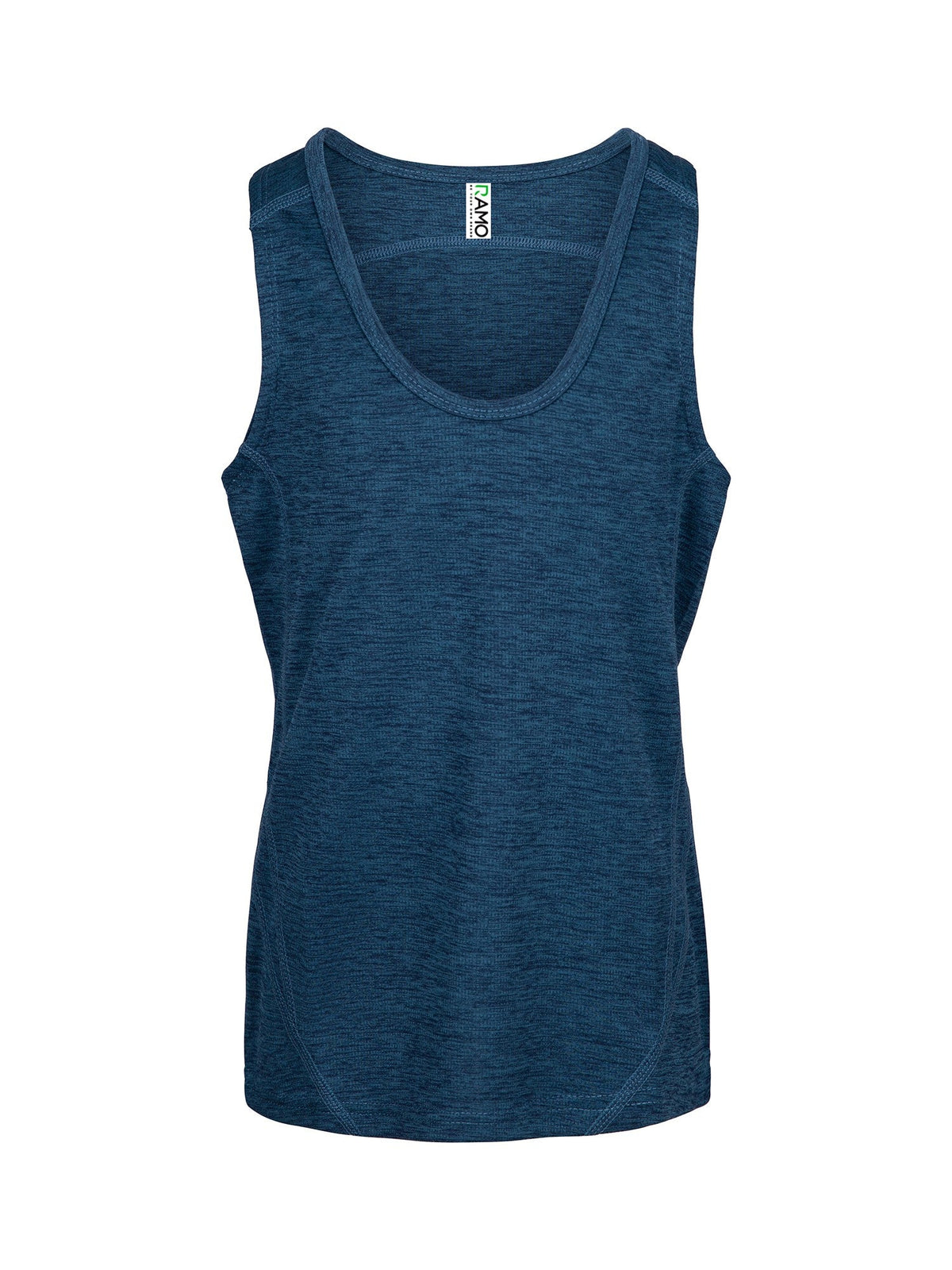 Kids' Challenger 100% polyester singlet - Teal Marl - Front