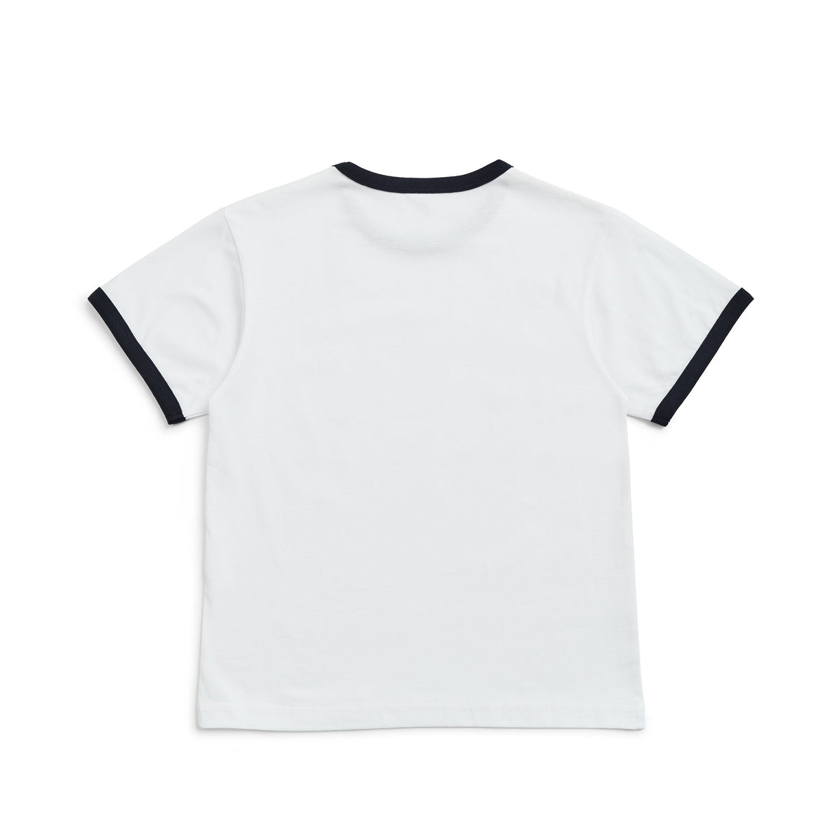 Kids' Ringer Tee - White/Navy - Back