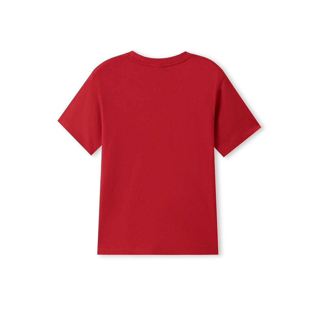 Kids Organic Tee - Red - Back