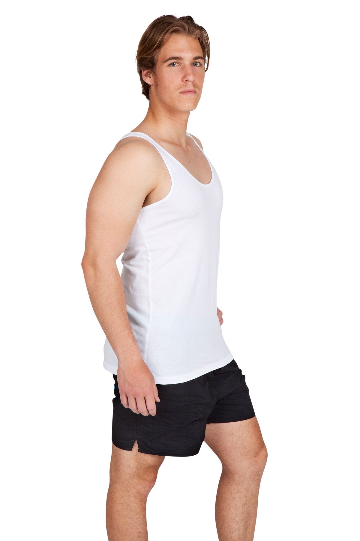 Men American Style Singlet - view
