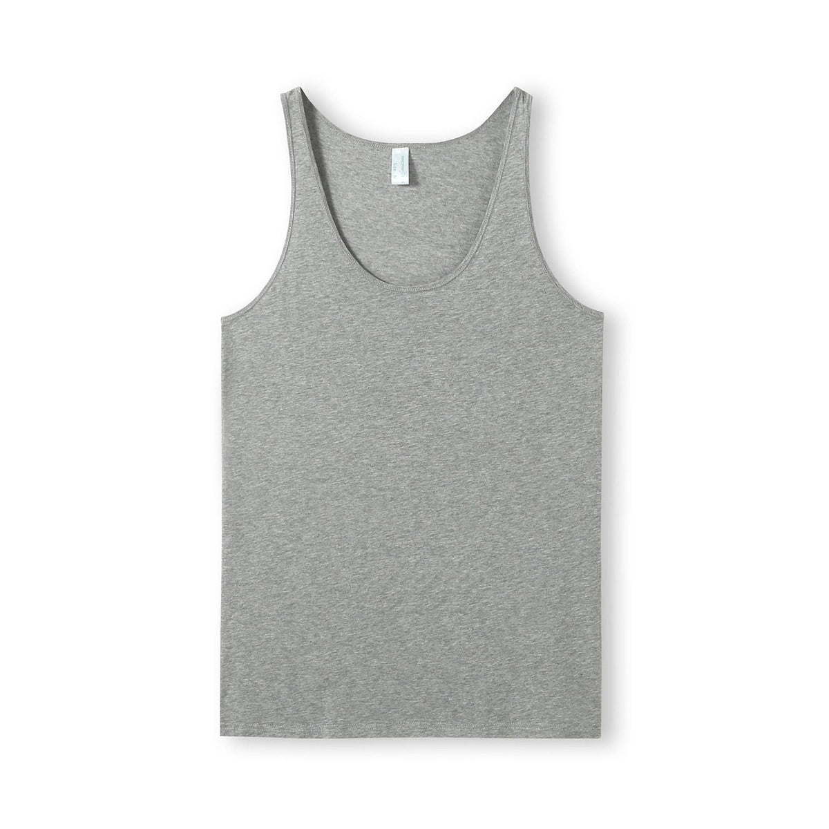 Men American Style Singlet - Grey Marl - Front