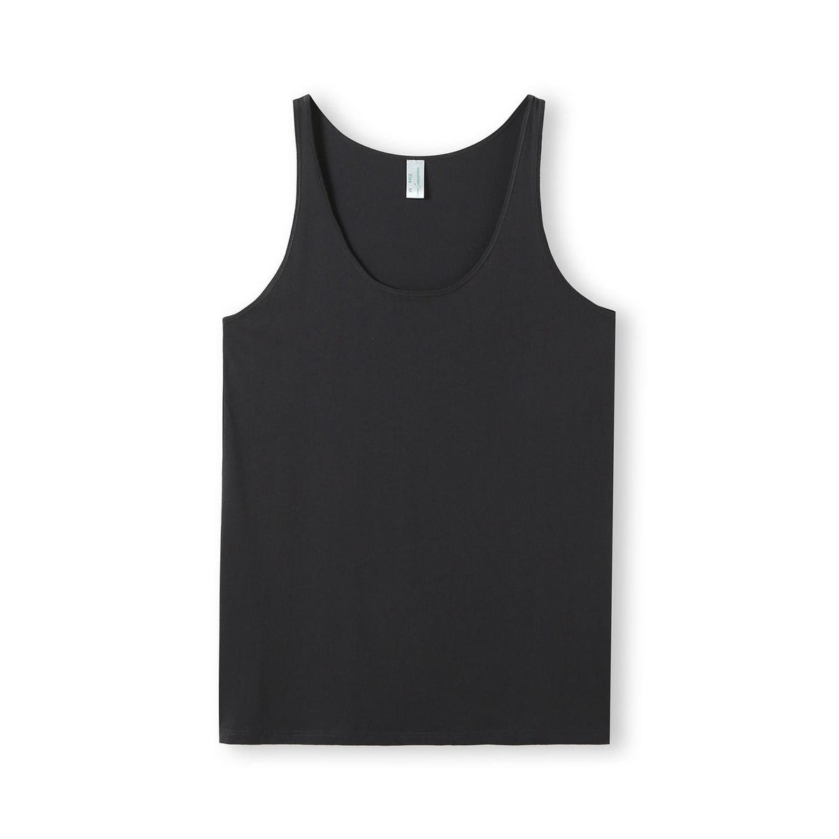 Men American Style Singlet - New Charcoal - Front