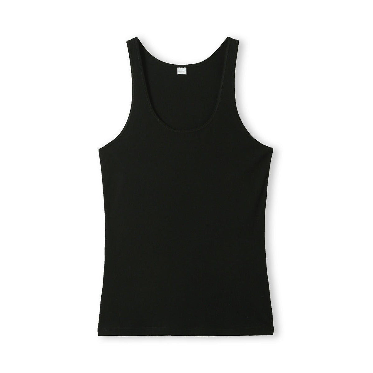 Womens American Style Singlet - Black - Front