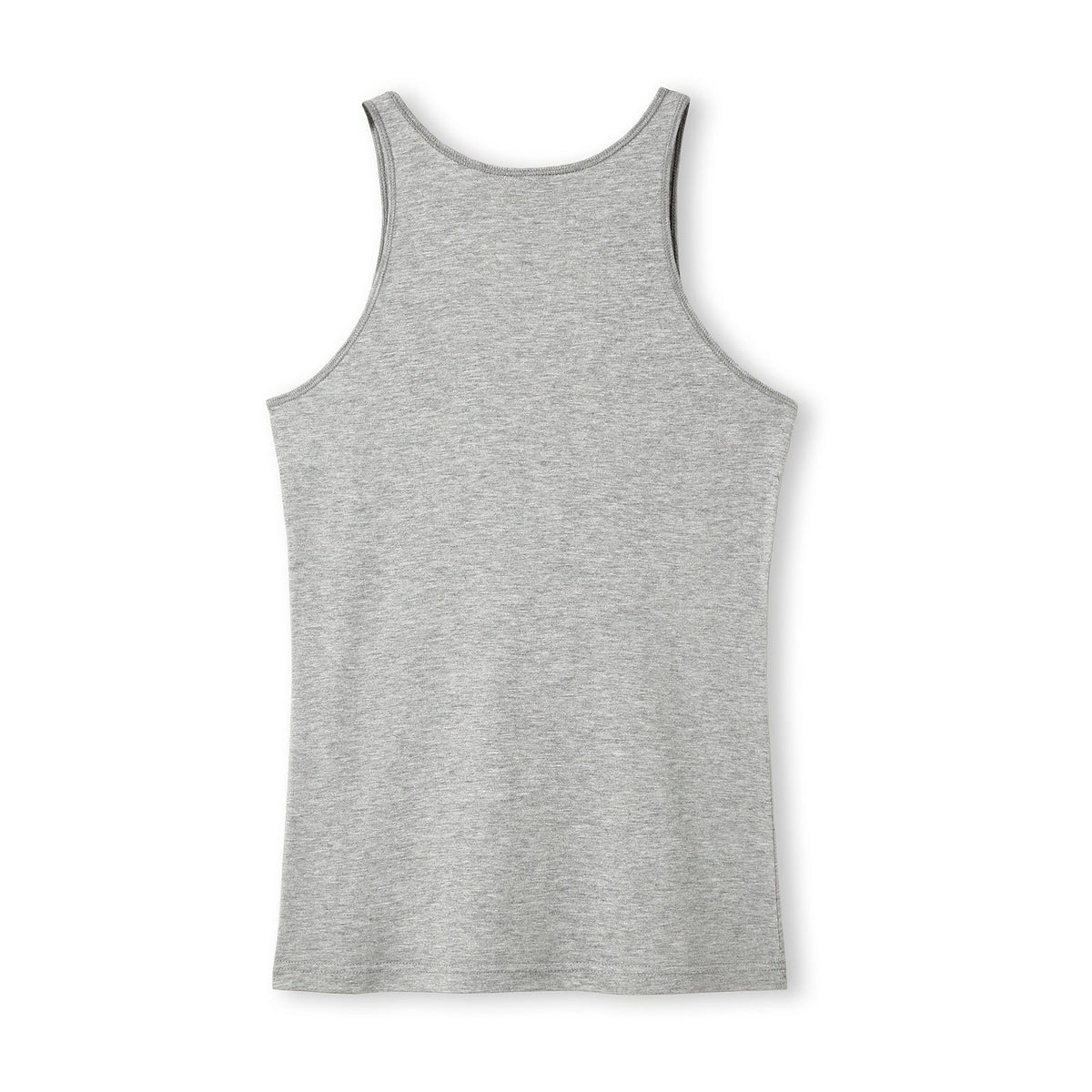 Womens American Style Singlet - Grey Marl - Back