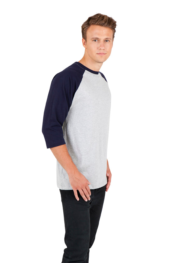 Men's / Unisex 3/4 Sleeve Raglan T-shirt - view