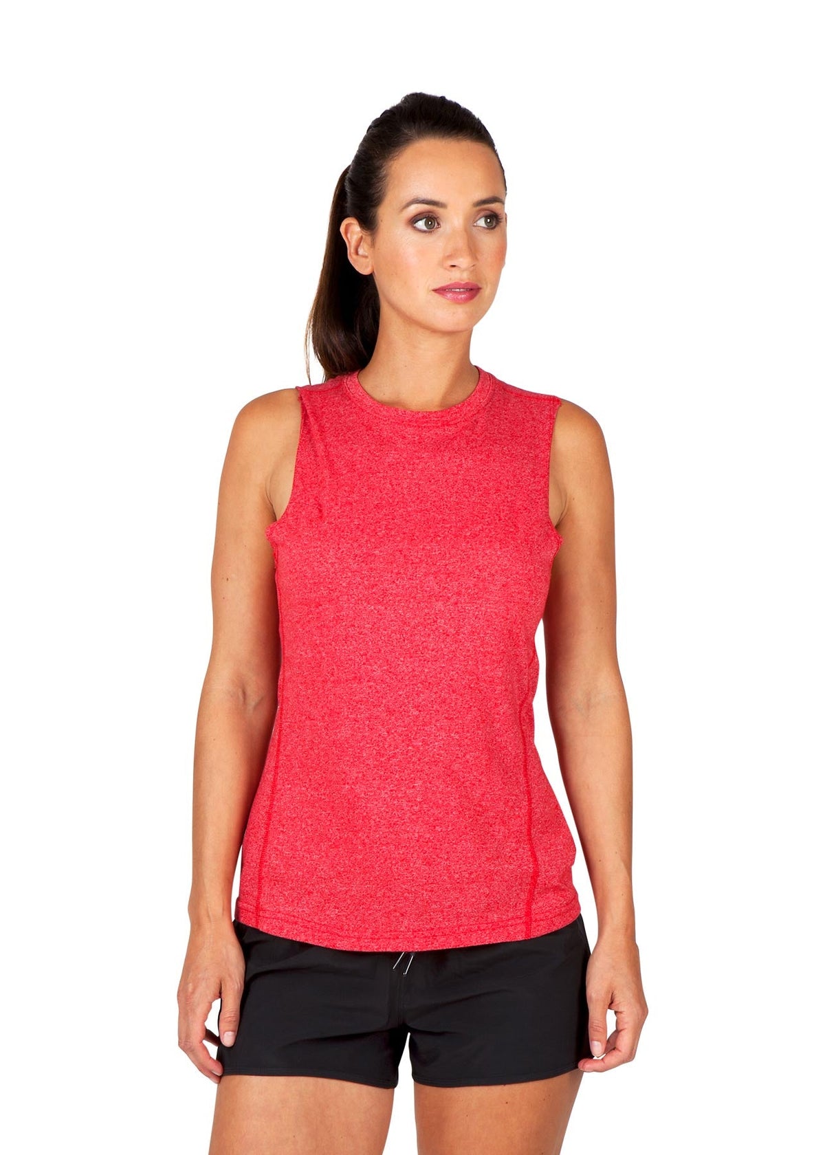 Womens Heather SLEEVELESS Tee - Greatness Range - view