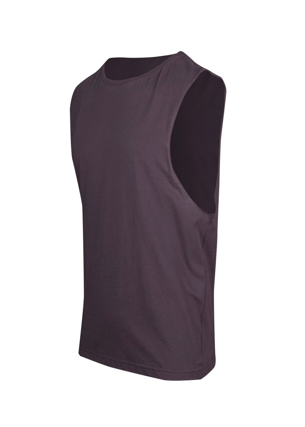 Men's / Unisex combed cotton tank - New Charcoal - Side