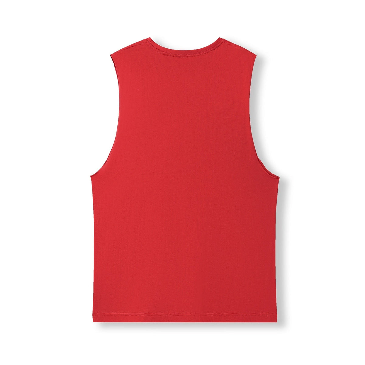 Men's / Unisex combed cotton tank - Red - Back