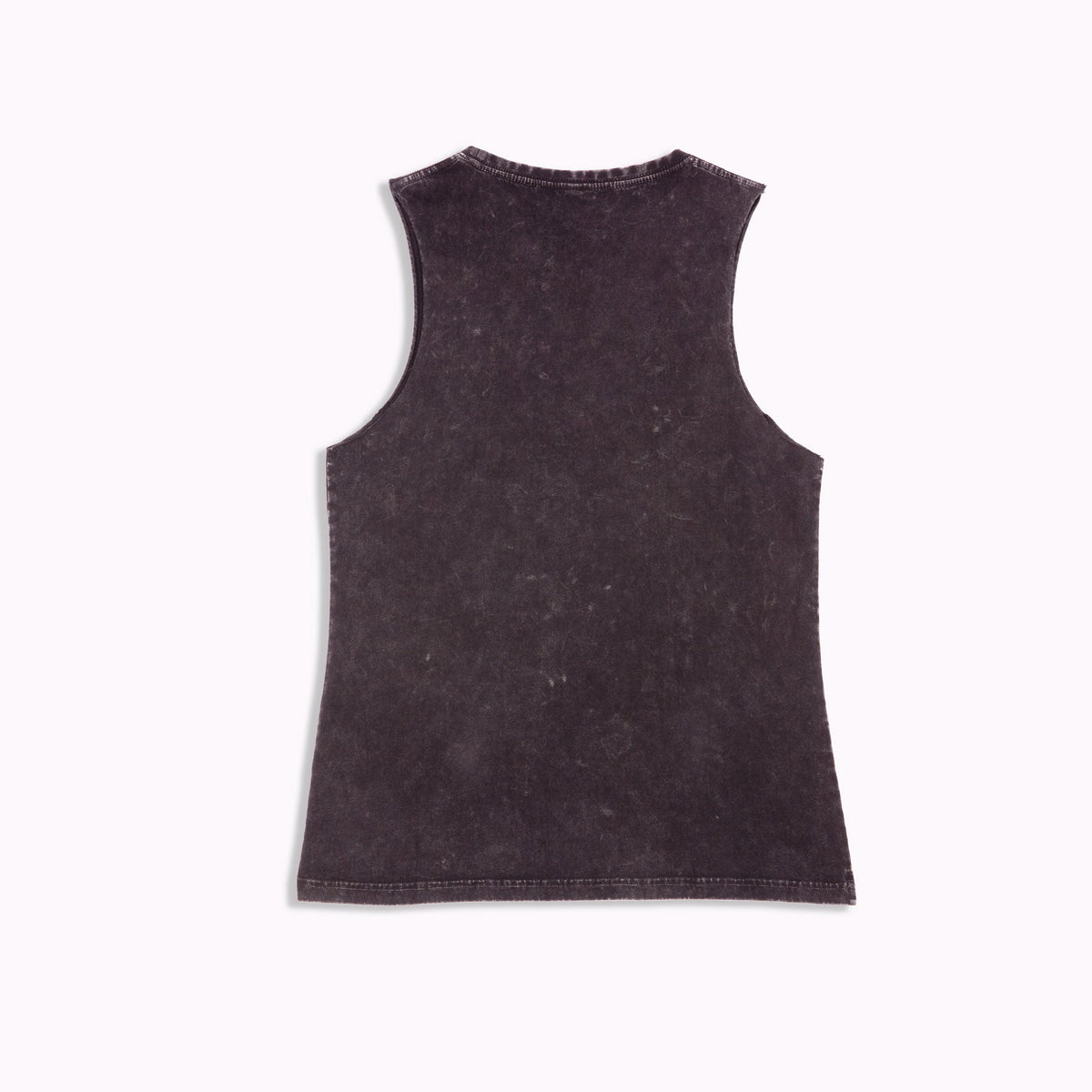 Womens' Stone Washed Tank - Black - Back