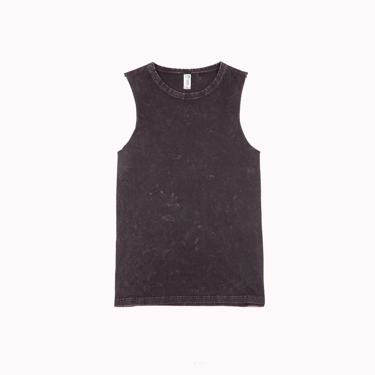 Womens' Stone Washed Tank - Black - Front