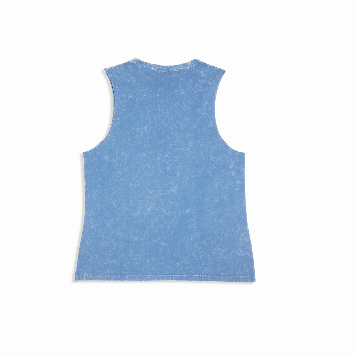 Womens' Stone Washed Tank - Blue - Back
