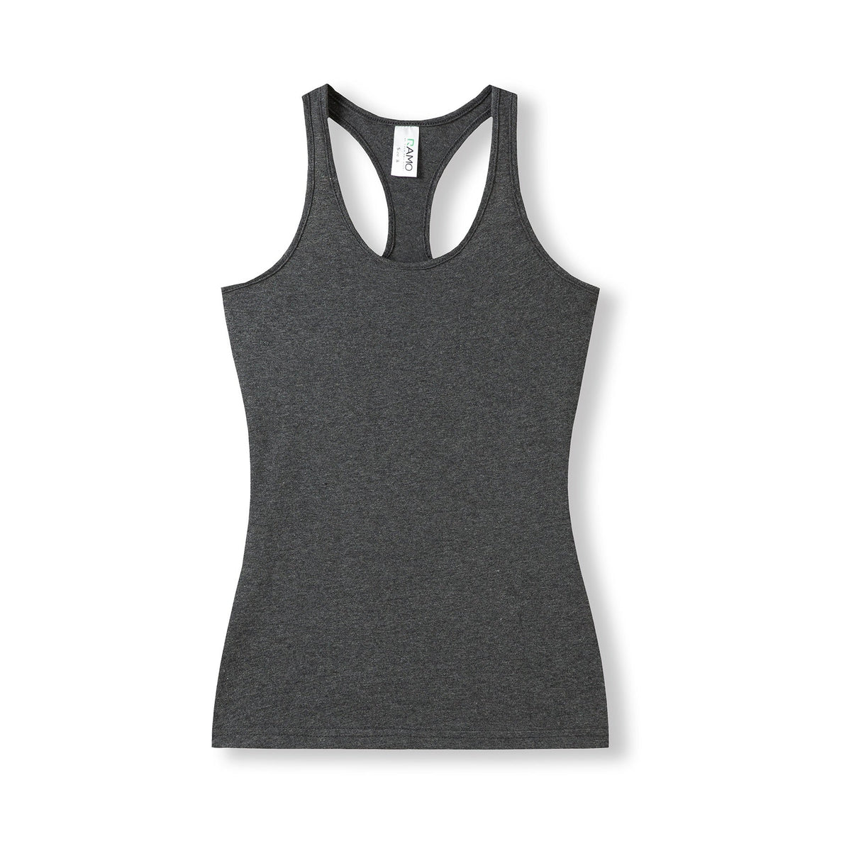 Kids Tback Singlet - Charcoal Marl - Front