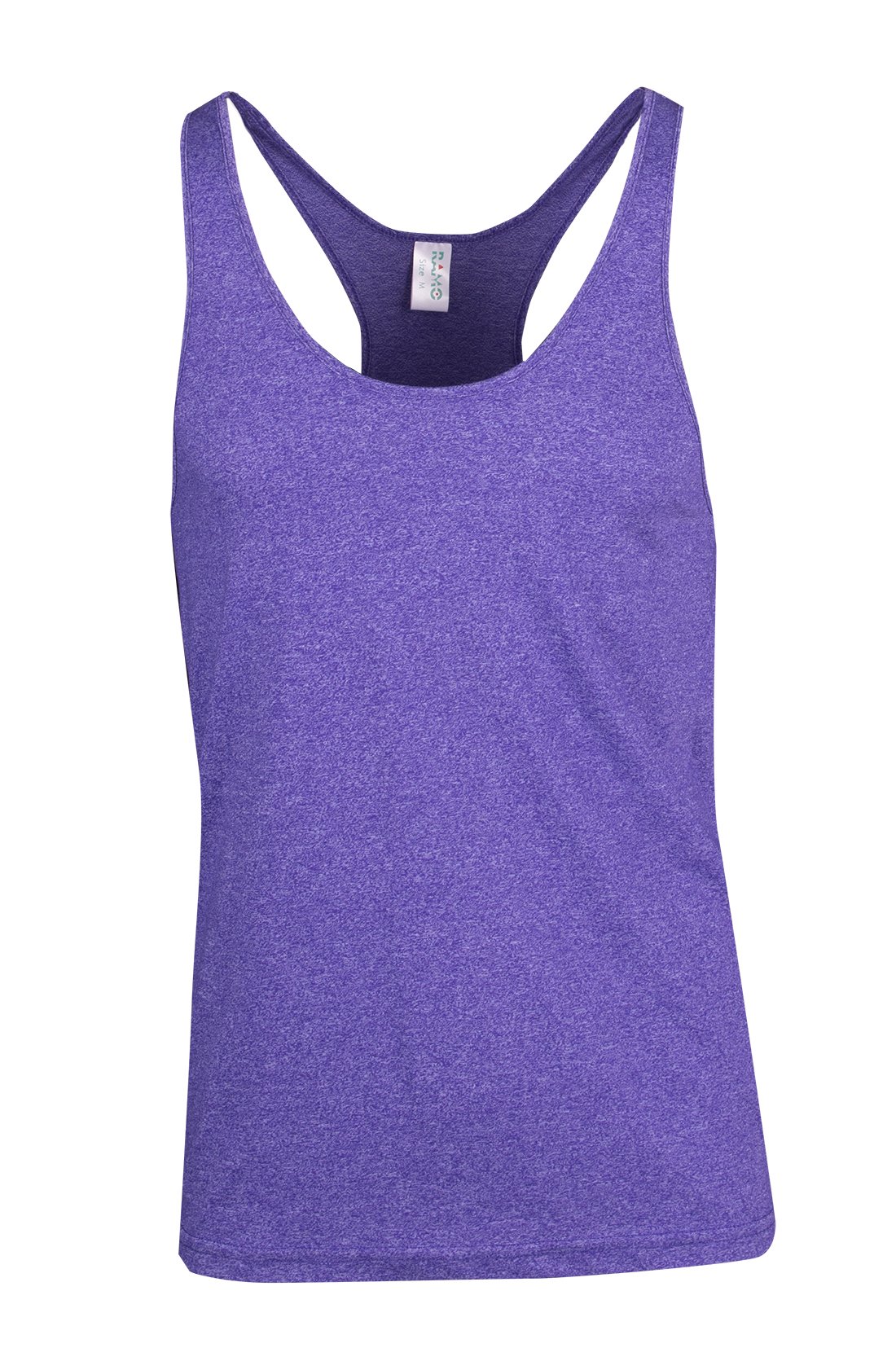Mens Greatness Athletic T-back Singlet - Grape Heather - Front