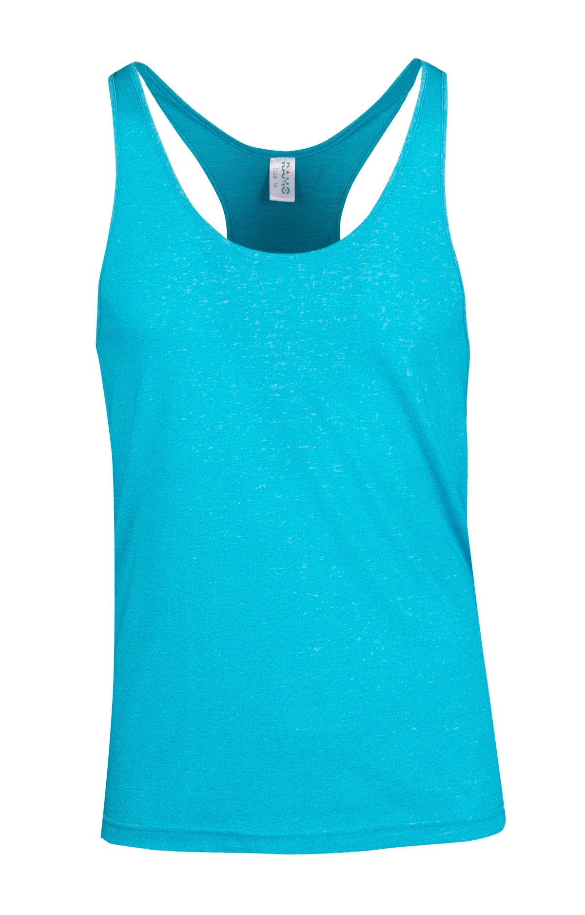 Mens Greatness Athletic T-back Singlet - Jade Heather - Front