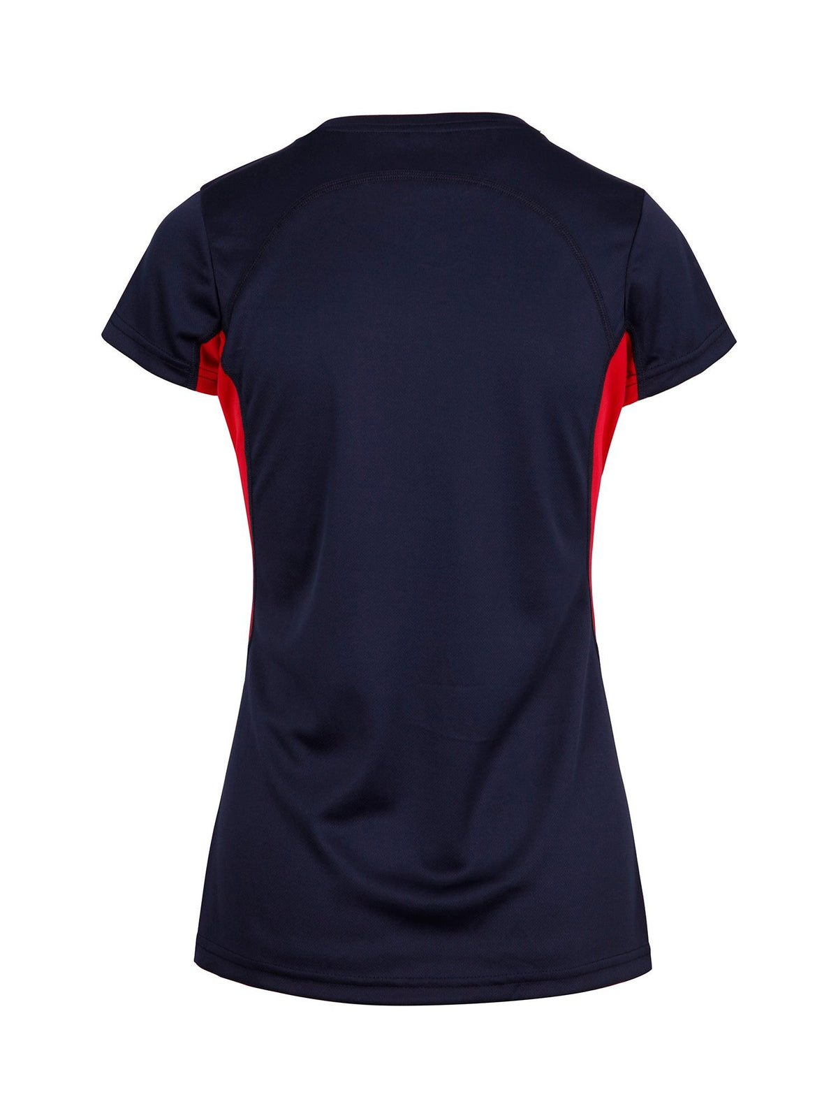 Women's Accelerator Cool-Dry T-shirt - Navy/Red - Back