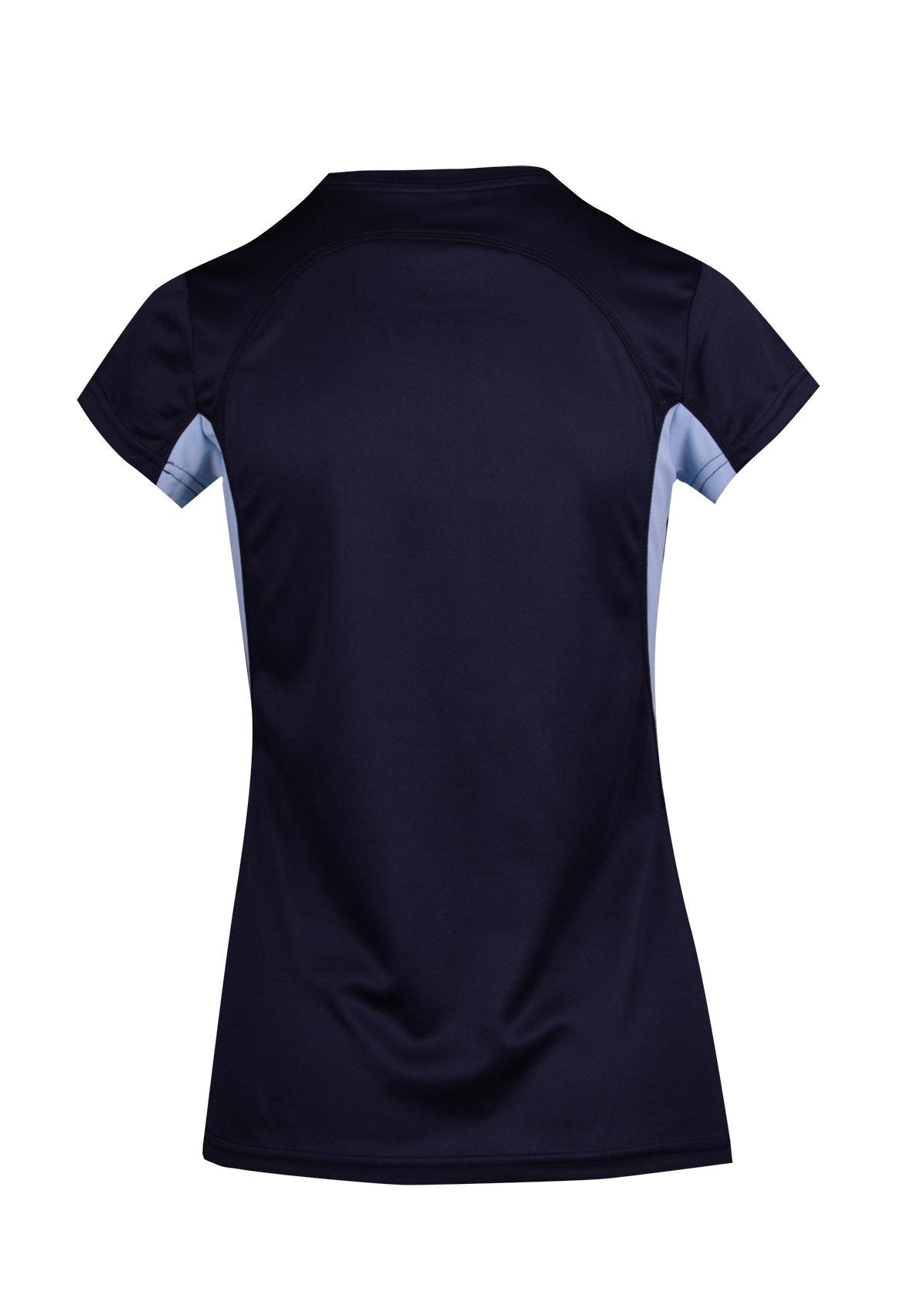Women's Accelerator Cool-Dry T-shirt - Navy/Sky Blue - Back