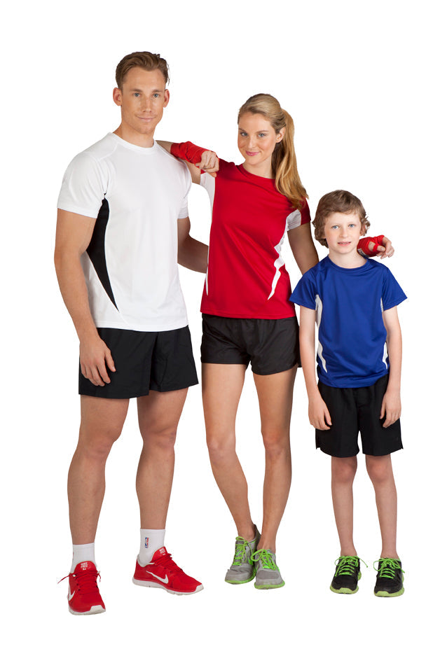 Kids Accelerator Cool-Dry T-shirt - Black/Black - View