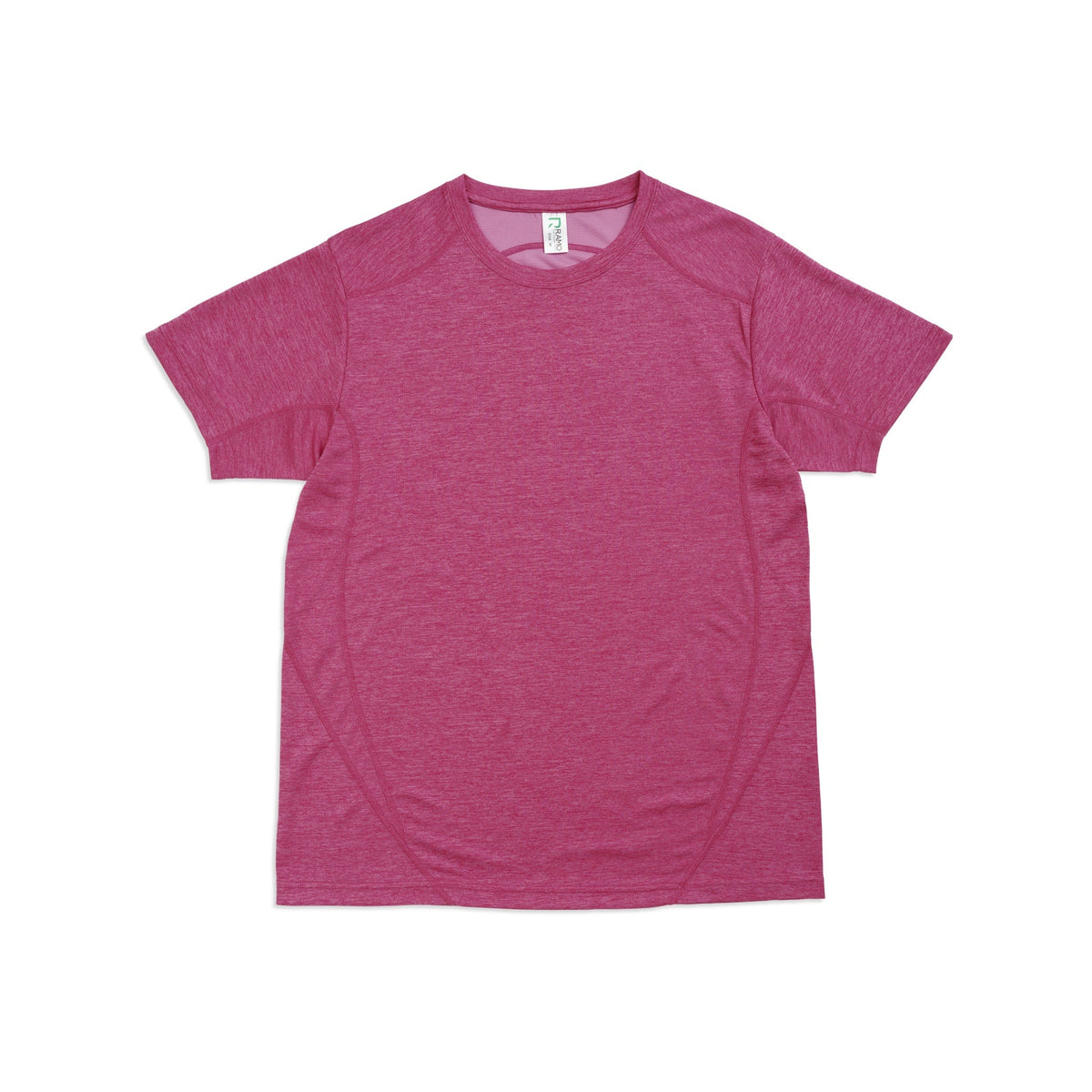 Men's / Unisex Challenger 100% polyester T-shirt - Hot Pink Marl - Front