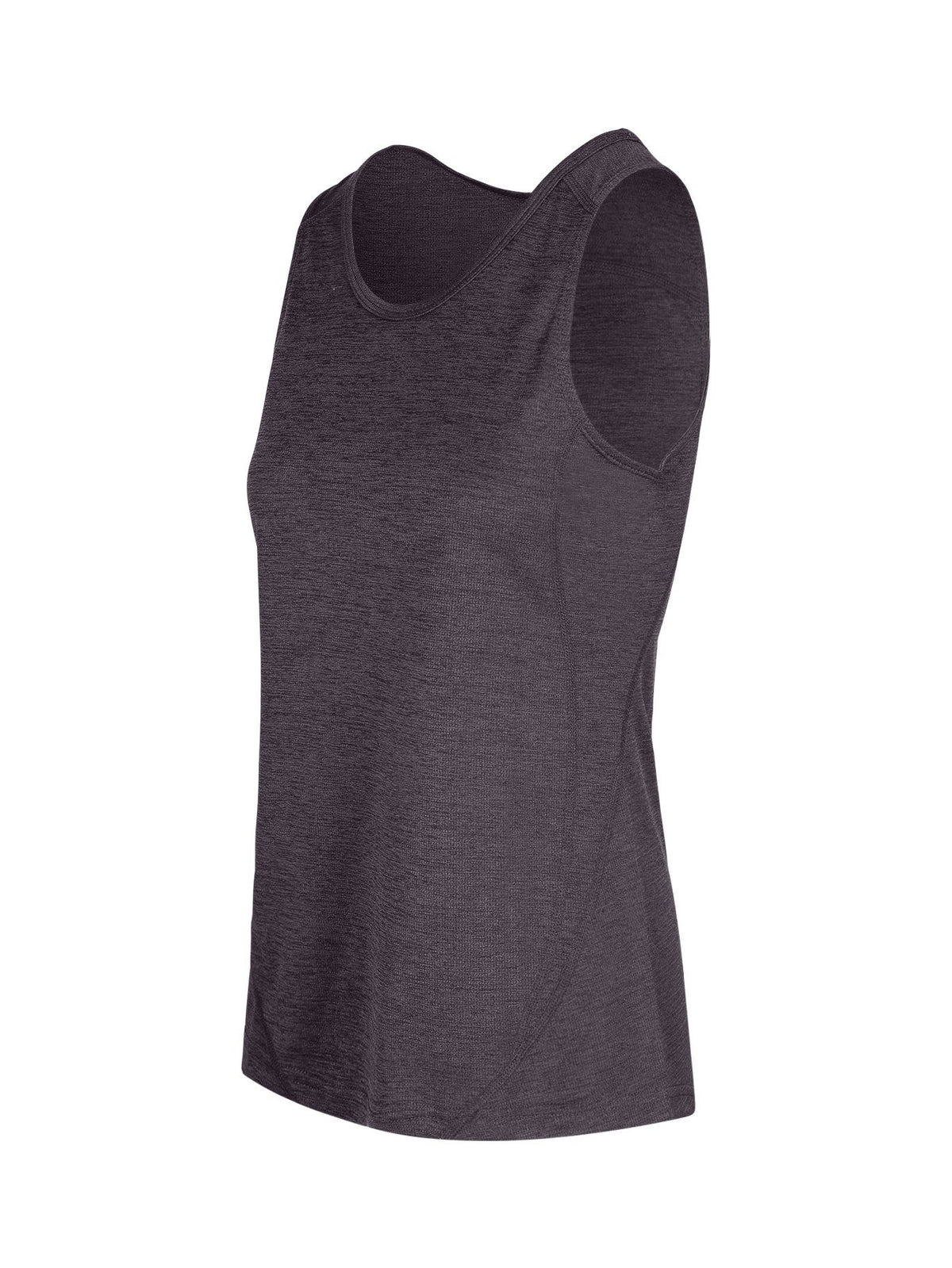 Womens' Challenger 100% polyester singlet - Dark Marl - Side