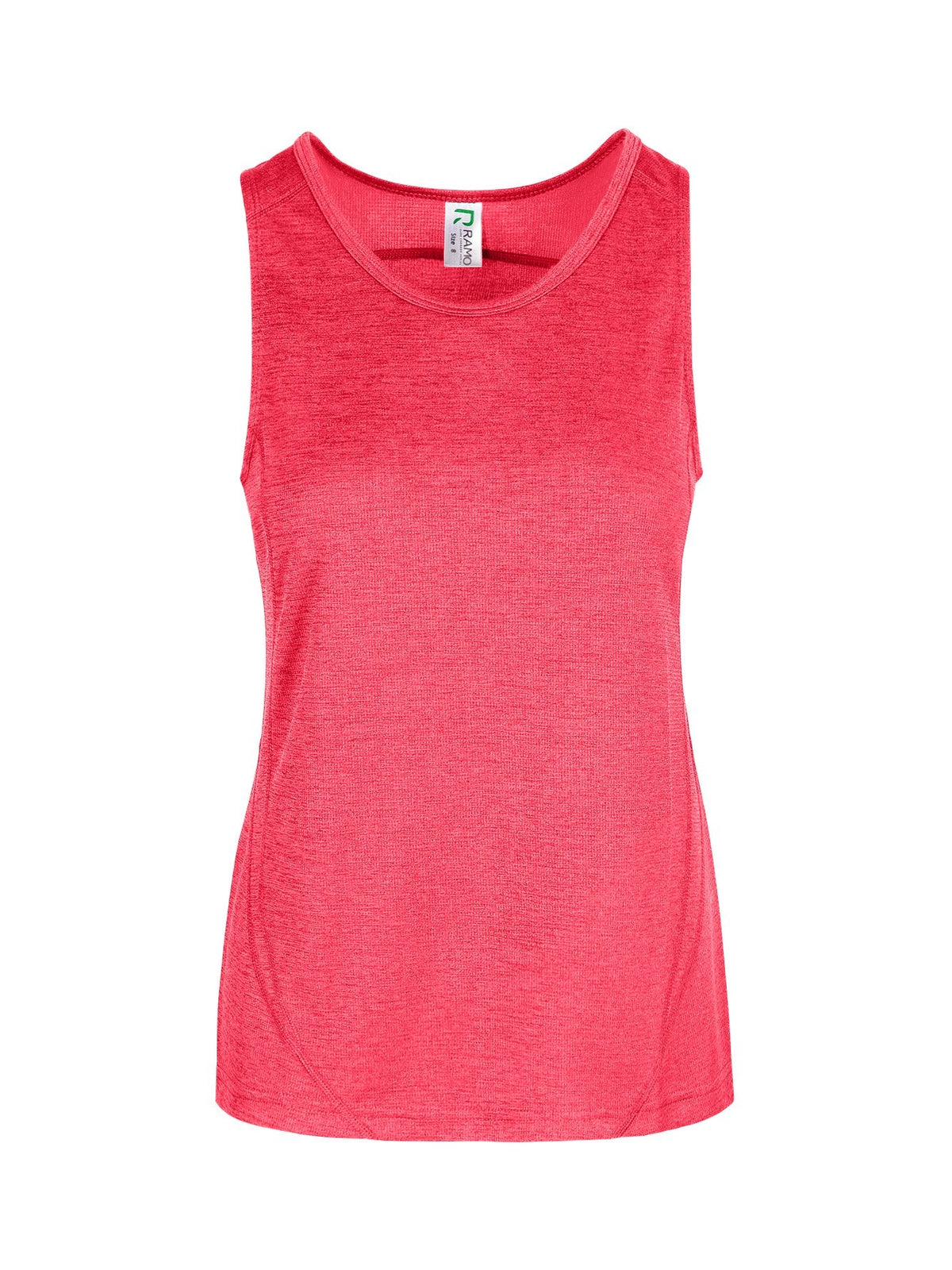 Womens' Challenger 100% polyester singlet - Red Marl - Front