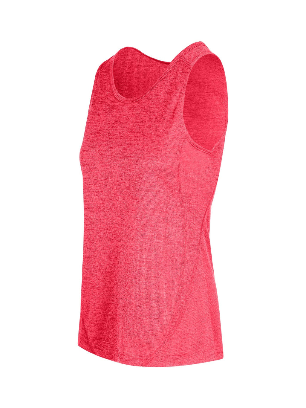 Womens' Challenger 100% polyester singlet - Red Marl - Side