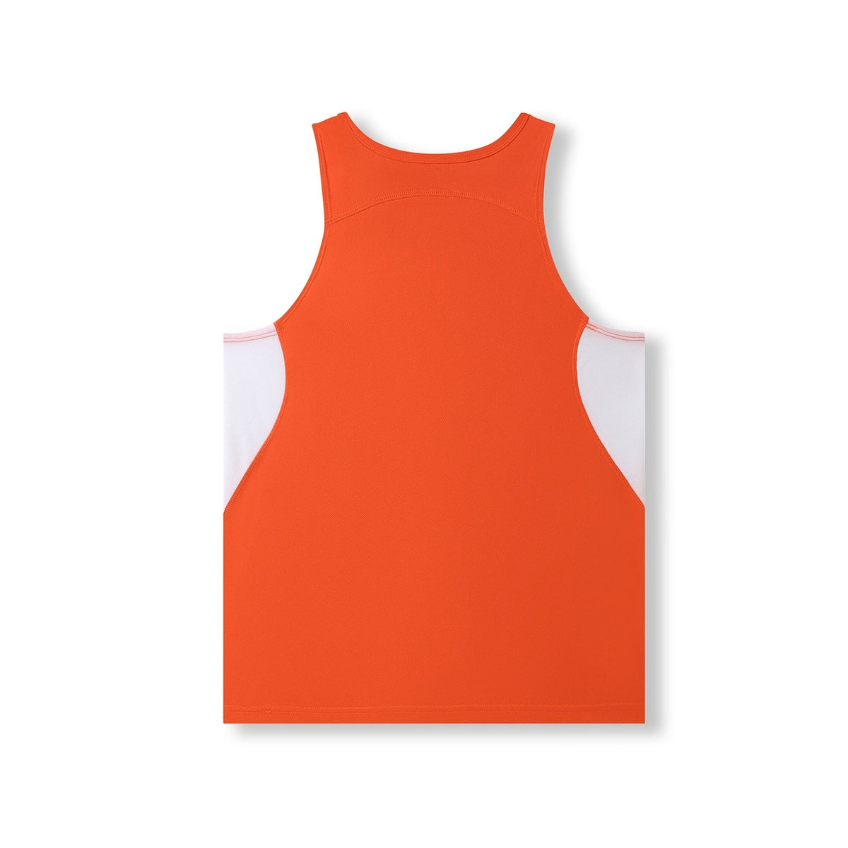 Mens Accelerator Cool Dry Singlet - Orange/White - Back