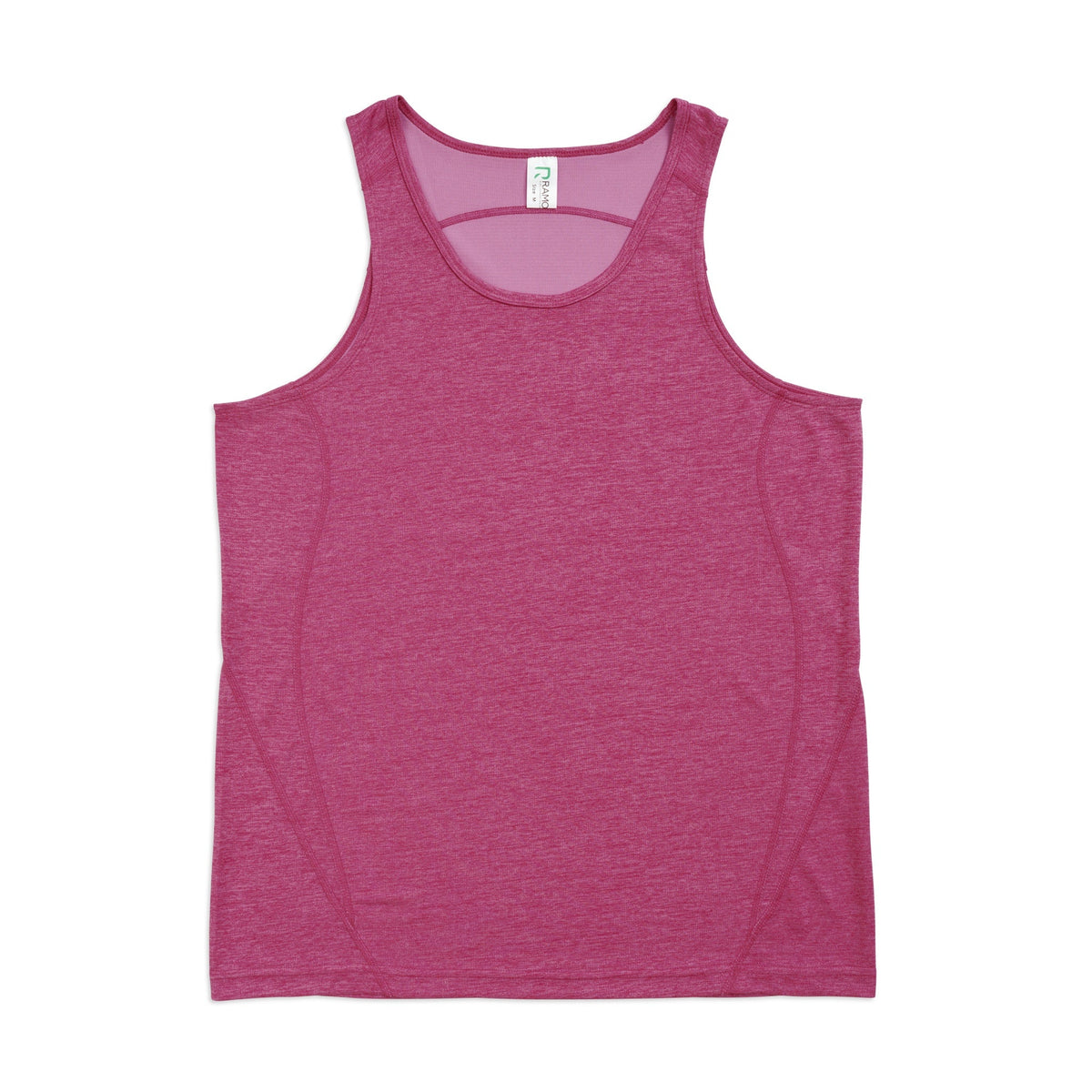 Men's Challenger 100% polyester Singlet - Hot Pink Marl - Front