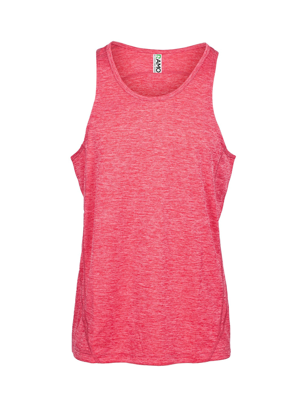 Men's Challenger 100% polyester Singlet - Red Marl - Front